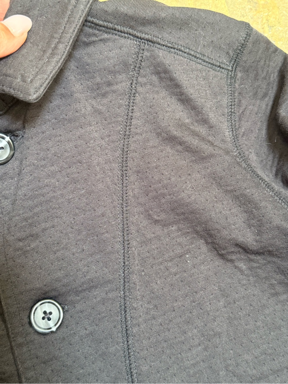 Billy Reid Women’s Black Textured Knit Button Front Jacket/Cardigan Size Small - Picture 7 of 9